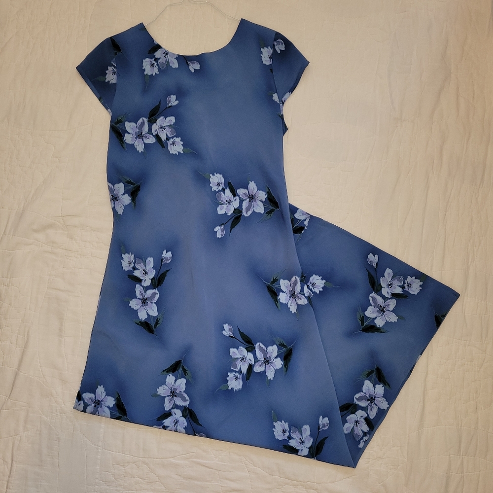 DBY blue floral dress